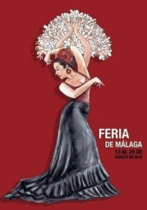 PosterDesign Digital Art Studio Feria de Málaga Poster cartel flamenco vintage arte español