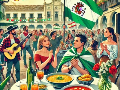 Felicitamos a todos los andaluces en su día, 28 de febrero, Día de Andalucía. Celebración del Día festivo.